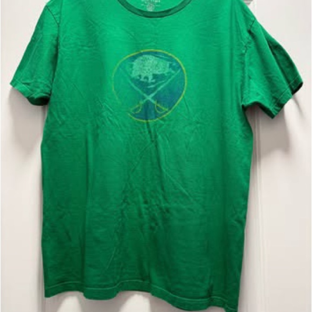 Women's Green Buffalo Sabres Short Sleeve Fitted Tee